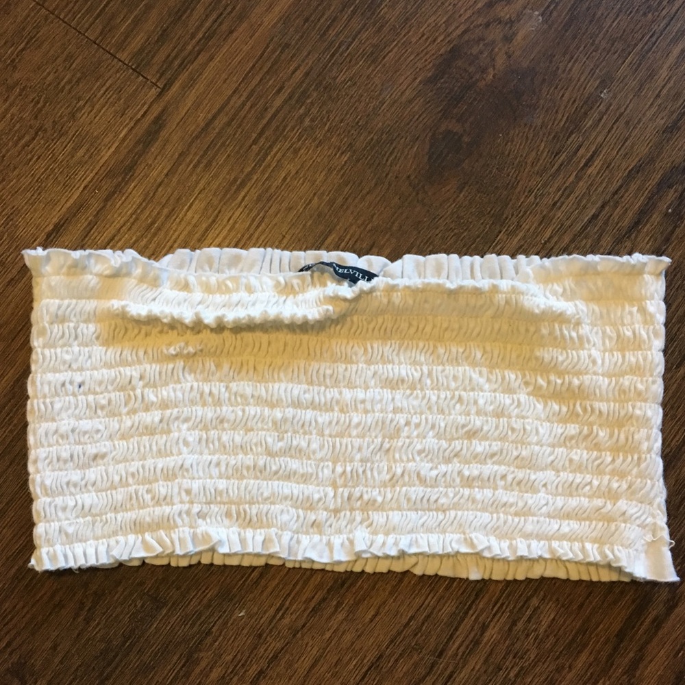 Brandy Melville Ruffle tube top